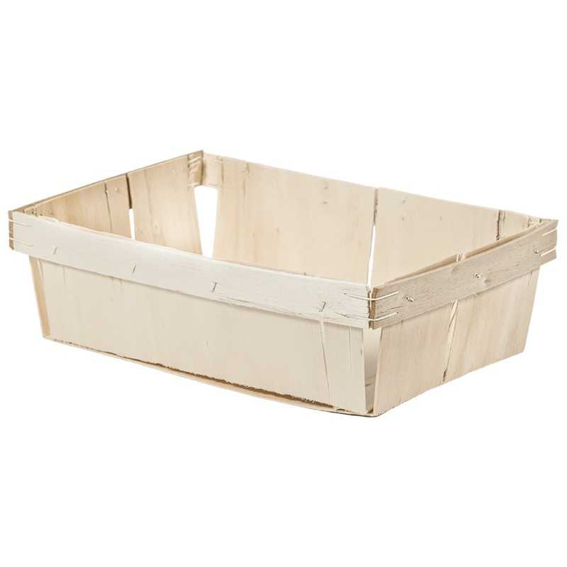 Boîte de rangement en bois naturel avec couvercle personnalisable