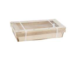 Couvercle en bois et PVC petit format, 29.5x19.5 cm